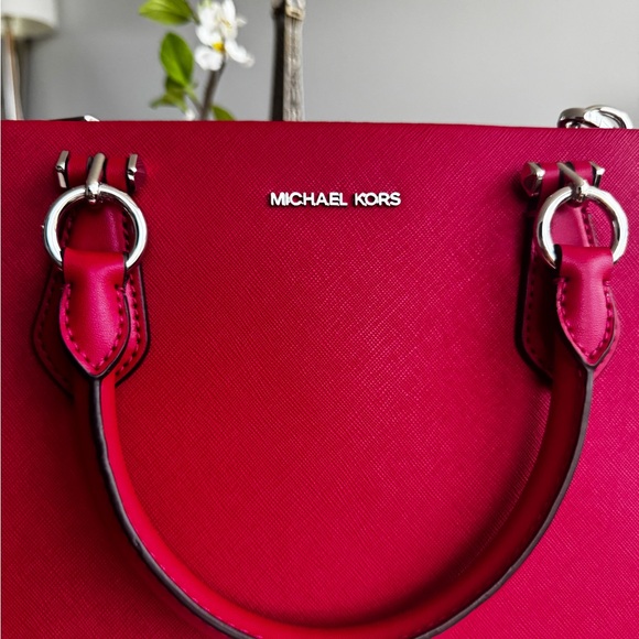 Michael Kors Bold Pink Satchel - Picture 9 of 13